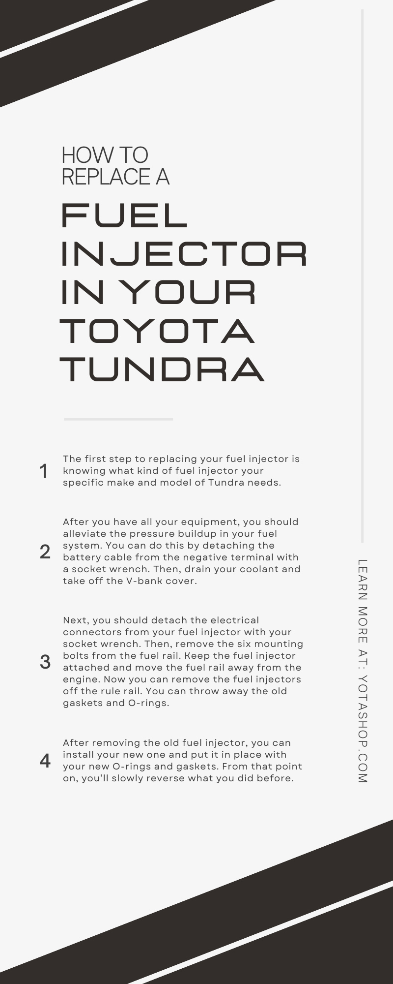 How To Replace a Fuel Injector in Your Toyota Tundra